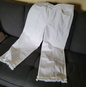 LOFT Wide leg croped denim, sz 12/31